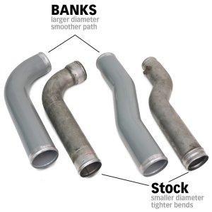 Dodge Ram Boost Tube System - Banks Power - High Flow with Silicone Couplers - Red - `07-`09